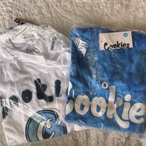 Cookies Brand Short Sleeve Tees - White and Blue